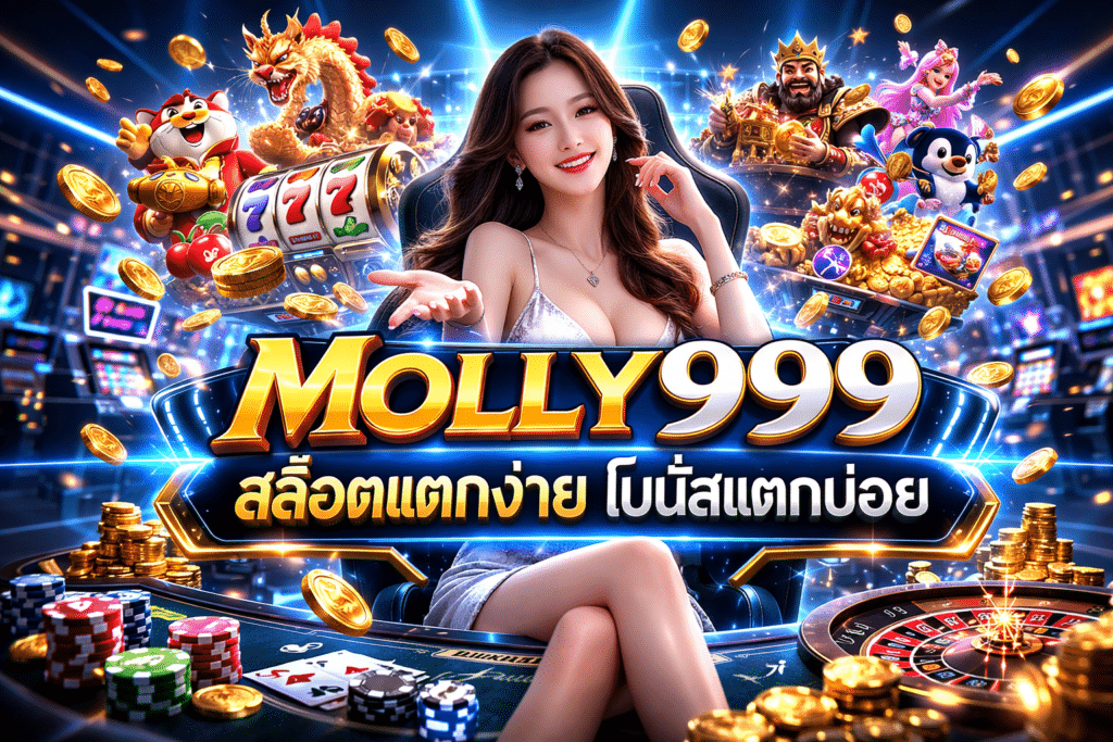 MOLLY999 เว็บตรง ฝากถอนออโต้ ไม่มีขั้นต่ำ ทุนน้อยก็เล่นได้